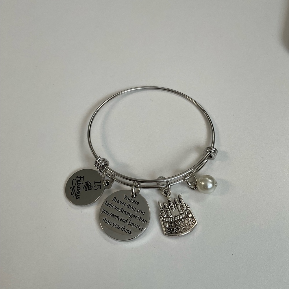 Happy 15th Birthday Bracelet